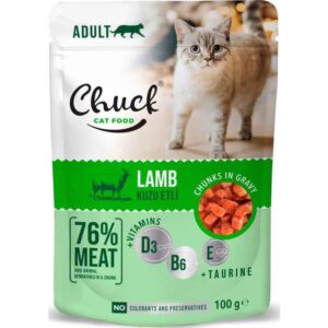 Chuck Pouch Cat Lamb 100gr