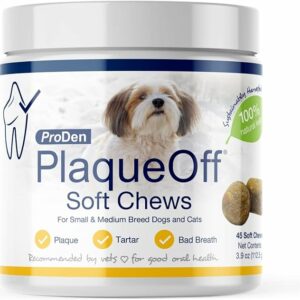 Biovet ProDen PlaqueOff Soft Chews with Natural Kelp - for Small & Medium Breed Dogs 90gr (120pcs)