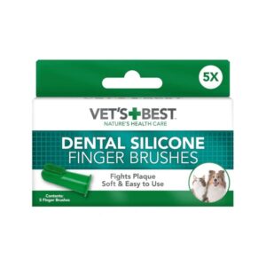Vet's Best Green Silicon Finger Brush (5pcs)