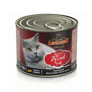 Leonardo Beef Super Premium Κονσέρβα Γάτας με Πατέ Βοδινό 200gr