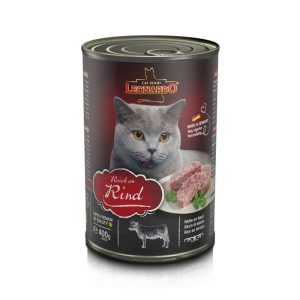 Leonardo Beef Super Premium Κονσέρβα Γάτας με Πατέ Βοδινό 400gr