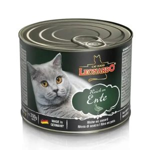 Leonardo Duck Super Premium Κονσέρβα Γάτας με Πατέ Πάπιας 200gr