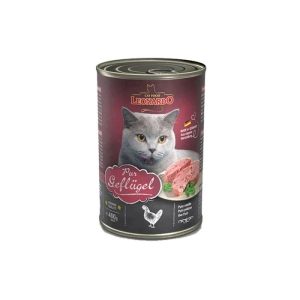 Leonardo Poultry Super Premium Κονσέρβα Γάτας με Πατέ Πουλερικών 400gr
