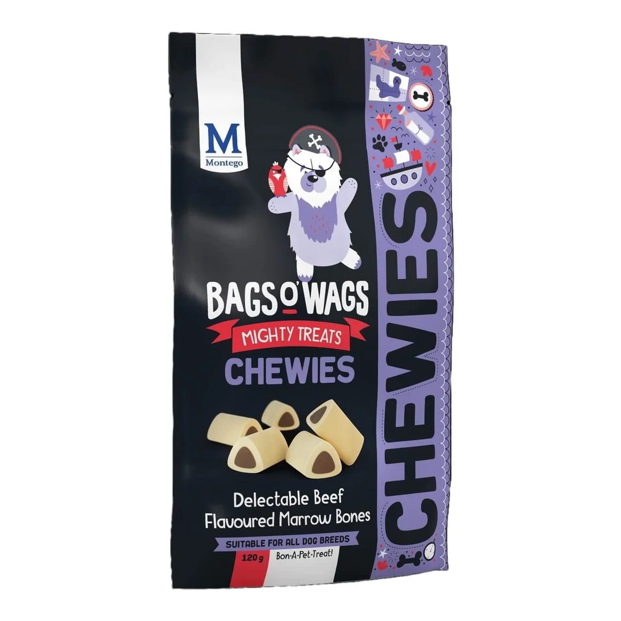 Montego Bags O’ Wags Chewies Beef Marrow Bones 120gr